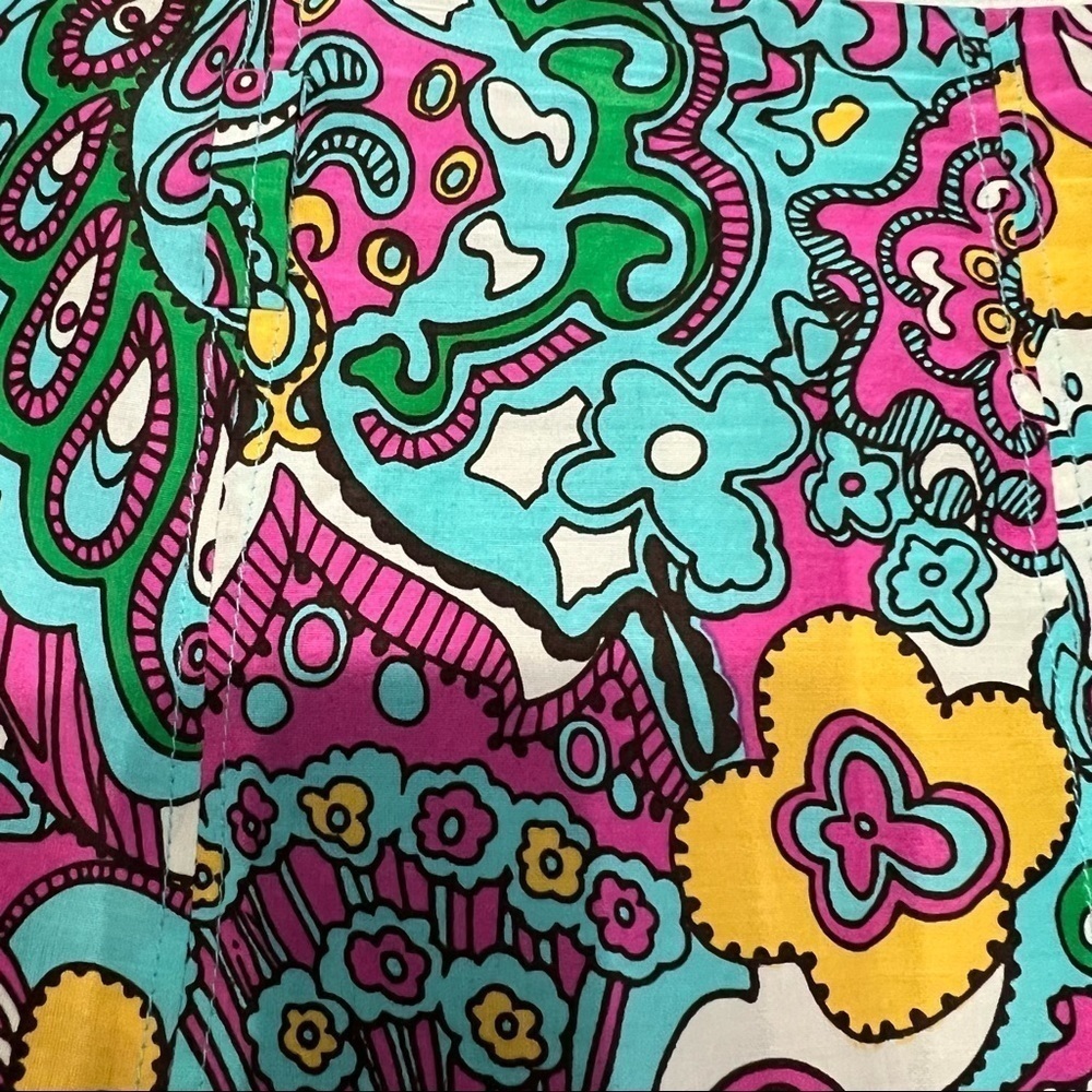 LILLY PULITZER VINTAGE SKIRT SZ.10 EUC, SILK & COTTON BLEND, FULLY LINED - Picture 5 of 8